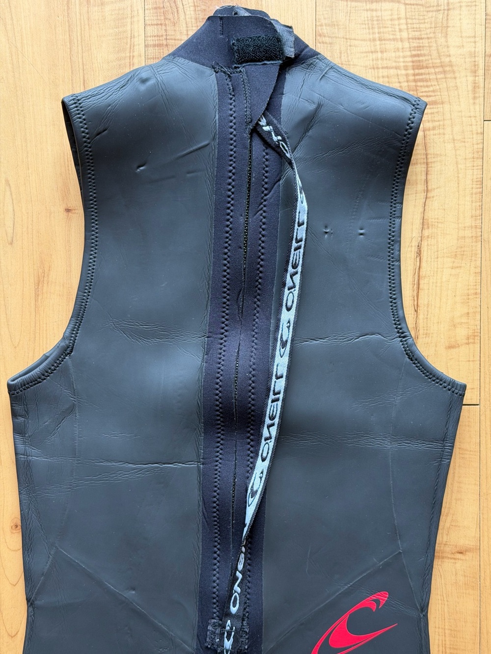 O’Neill Men’s XL Long John Sleeveless Full Wetsuit Black Red Neoprene - Picture 7 of 11